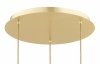 LAMPA WISZĄCA ZŁOTA NA KOLE MOSIĄDZ SZCZOTKOWANY KLOSZE KULE SZKLANE ALA MARMUR W STYLU GLAMOUR DO SALONU SYPIALNI KUCHNI JADALNI ARGON ARUBA 6299