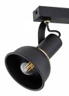 LAMPA SUFITOWA PLAFON SPOT CZARNO ZŁOTY NOWOCZESNY REGULOWANY REFLEKOTRKI ARGON TWIST 7037