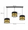 Lampa abażur materiałowa - INTENSE GOLD 2280/3/20 LIGHT HOME