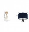 Lampa podłogowa  - MEDIOLAN 2360/40/TS/C LIGHT HOME