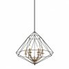 ITALUX MARESMO PEN-6369-6-BKBR LAMPA WISZĄCA INDUSTRIALNA CZARNY DRUCIANY KLOSZ