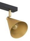 LAMPA SUFITOWA CZARNO ZŁOTA PLAFON SPOT REGULOWANY CZARNO ZŁOTY ARGON LUCINDA 7149
