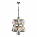 MILAGRO ML0404 AURELIA CHROME 8xE14 ŻYRANDOL CHROM LAMPA WISZĄCA KRYSZTAŁOWA Z KRYSZTAŁKAMI GLAMOUR