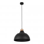 TK LIGHTING CAP BLACK 2071 LAMPA WISZĄCA CZARNA METALOWA Z DREWNEM