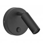 TK LIGHTING ENZO BLACK 4237 KINKIET SPOT REFLEKTOR Z WBUDOWANYM WŁĄCZNIKIEM