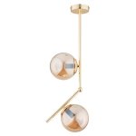 ALFA SOSNOWSCY 62265 LIBERTY GOLD LAMPA WISZĄCA ZŁOTA KULE BURSZTYNOWE