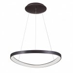 ITALUX MORFI 5355-848ROP-BC-3 LAMPA NOWOCZESNA CZARNA WISZĄCA KOŁO RING LED