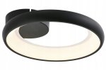 REALITY THEA 638201-30 LAMPA SUFITOWA PLAFON CZARNA KOŁO LED RING OBRĘCZ