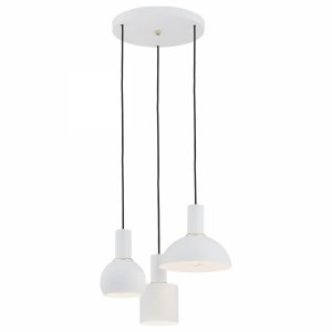 LAMPA WISZĄCA BIAŁO ZŁOTA MOSIĄDZ NA KOLE METALOWA NAD STÓŁ BAR WYSPĘ DO KUCHNI JADALNI ARGON SINES 1468