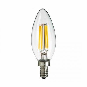MILAGRO Żarówka Filamentowa LED 4W Świeczka E14 2700K