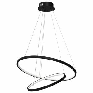 MILAGRO Lampa wisząca ROTONDA BLACK 51W LED