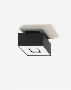 Plafon MONO 1 czarny biały lampa sufitowa stalowa kwadratowa nowoczesna Gu10 LED SOLLUX LIGHTING