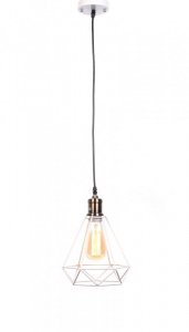 LUMINA DECO LAMPA WISZĄCA INDUSTRIALNA LOFT BIAŁA COBI