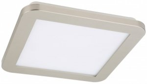 CANDELLUX NEXIT PLAFON 22,5X22,5 12W LED IP44 SATYNA+BIAŁY 3000K