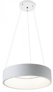 LAMPA WISZĄCA BIAŁE KOŁO LED ADELINE RABALUX 2509