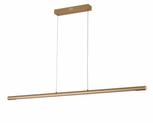 REALITY BRANSON 340701-09 LAMPA WISZĄCA LISTWA LED BELKA ZŁOTA MINIMALISTYCZNA