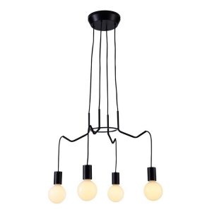 CANDELLUX 34-71019 BASSO LAMPA WISZĄCA CZARNA MAT NOWOCZESNA 