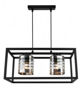 Lampa wisząca ze szklanymi kloszami - HELIX CAGE 2370/2 LIGHT HOME