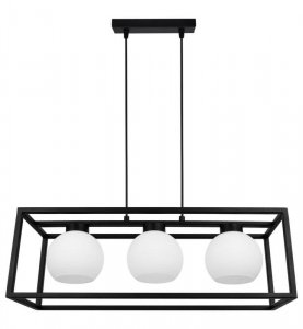 Lampa wisząca ze szklanymi kloszami - ELIZA CAGE 2370/3 LIGHT HOME