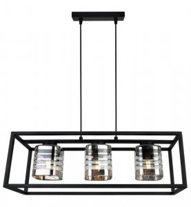 Lampa wisząca ze szklanymi kloszami - HELIX CAGE 2370/3 LIGHT HOME