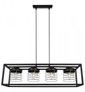 Lampa wisząca nowoczesna - RASTI CAGE 2370/4/CH LIGHT HOME