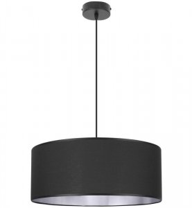 LAMPA WISZĄCA Z ABAŻUREM ZE SREBRNYM ŚRODKIEM 50CM KOLORY SHADE HOME