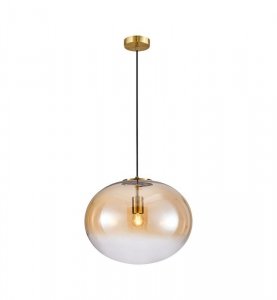 Lampa wisząca sufitowa żyrandol CAMPANIA, w kolorze złotym, glamour