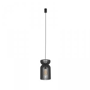 NOWODVORSKI LAMPA WISZĄCA DREWNIANA CZARNA KYMI BLACK B 10574