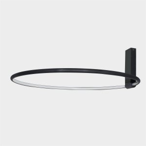 AZZARDO VINCENT 60 BK AZ6201 LAMPA SUFITOWA PLAFON RING KOŁO 60CM OBRĘCZ CZARNA REGULOWANA