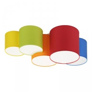 TK LIGHTING MONA KIDS LAMPA SUFITOWA 3277 PLAFON KOLOROWY ABAŻURY DO POKOJU DZIECKA