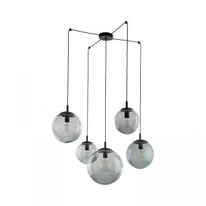 TK LIGHTING LAMPA ESME GRAPHITE LAMPA WISZĄCA 5 PAJĄK