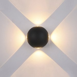 ITALUX TRIVENTO PL-307B LAMPA KINKIET ZEWNĘTRZNY CZARNY LED  