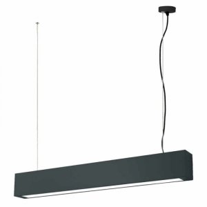 LAMPA WISZĄCA BELKA LED CZARNA LISTWA 18W NAD STÓŁ WYSPĘ DO BIURA LIGHT PRESTIGE IBROS LP-7001/1P 20 BK-63 18 CCT