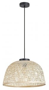 RABALUX 72025 LAMPA WISZĄCA RATTAN CZARNA SKANDYNAWSKA BOHO