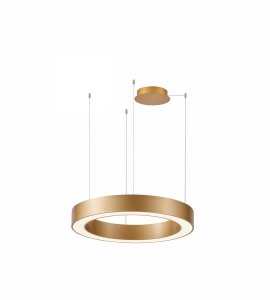 AZZARDO AZ5051 MARCO PENDANT 100CM CCT WH LAMPA WISZĄCA RING KOŁO OBRĘCZ ZŁOTA Z PILOTEM ZDALNEGO STEROWANIA