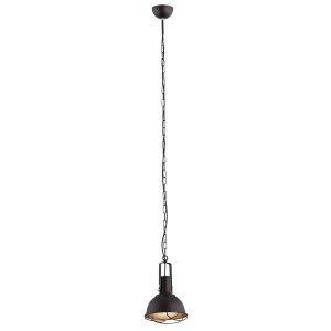 LAMPA WISZĄCA INDUSTRIALNA BRĄZOWA NA ŁAŃCUCHU NAD STÓŁ WSYPĘ DO KUCHNI JADALNI 20CM ARGON CALVADOS 3189