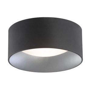 PLAFON LAMPA SUFITOWA CZARNA RING OKRĄGŁA SREBRNA W ŚRODKU 35CM DO KUCHNI JADALNI HOLU ŁAZIENKI KORYTARZA PRZEDPOKOJU  35CM ARGON MOHITO 704