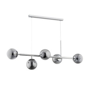 ALFA SOSNOWSCY DANSA SILVER  63018 LAMPA WISZĄCA CHROM SZKLANE KULE