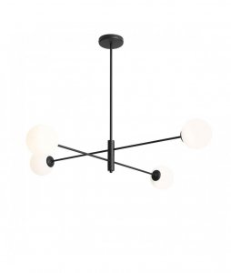 ALDEX HOMME 4 BLACK 1090PL_L1 LAMPA WISZĄCA CZARNA KULE BIAŁE 