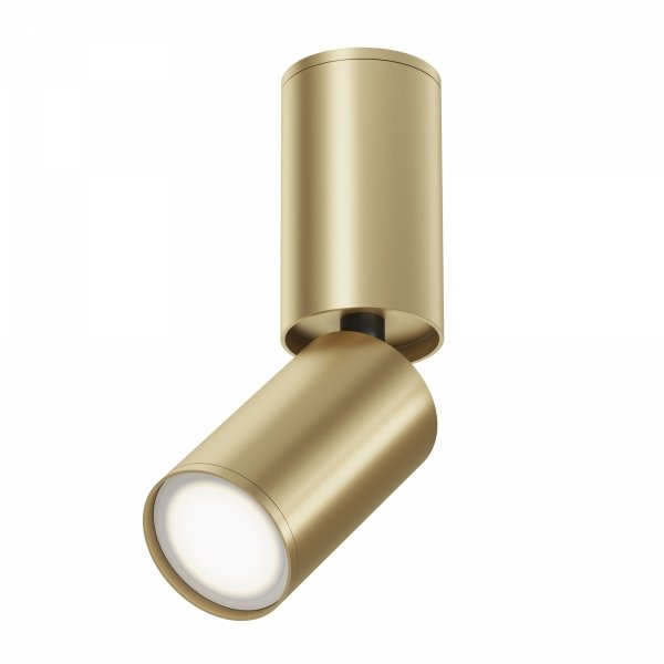 Lampa Sufitowa Aluminiowa tuba złota FOCUS S C051CL-01G MAYTONI