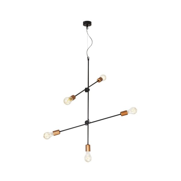 NOWODVORSKI 6270 STICKS LAMPA WISZĄCA INDUSTRIALNA CZARNO MIEDZIANA