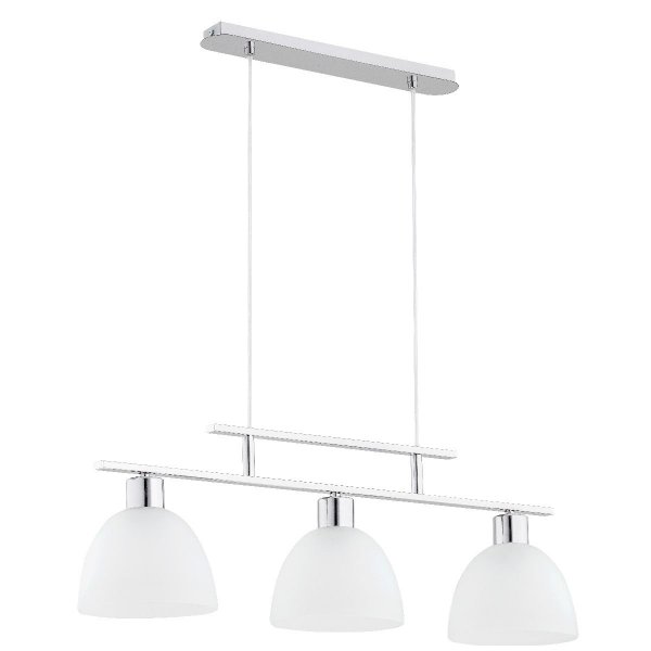 ALFA SOSNOWSCY SONATA 63006 LAMPA WISZĄCA CHROM BIAŁE KLOSZE