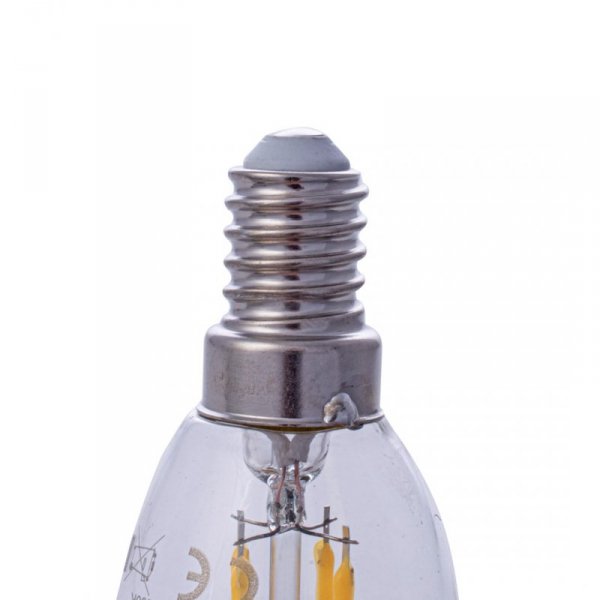 Żarówka Filamentowa LED 4W Świeczka E14 4000K