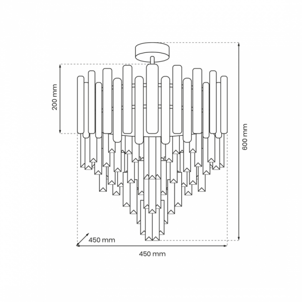 MILAGRO Plafon MADISON GOLD 9xE14