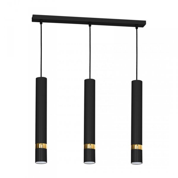 MILAGRO Lampa wisząca JOKER BLACK/GOLD 3xGU10