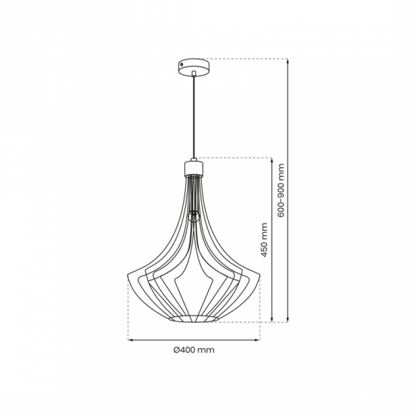 MILAGRO Lampa wisząca CESTA BLACK 1xE27