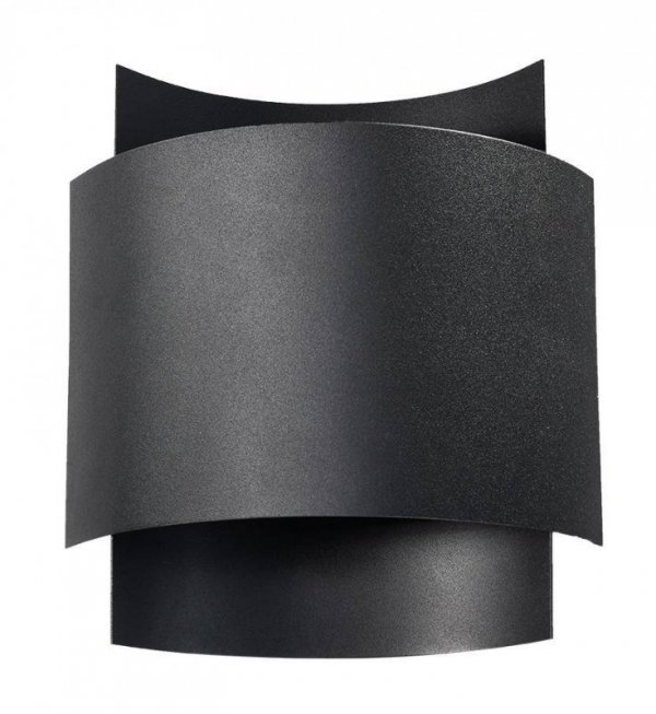 Kinkiet IMPACT czarny stalowa lampa ścienna minimalistyczna świeci górą i dołem G9 LED SOLLUX LIGHTING