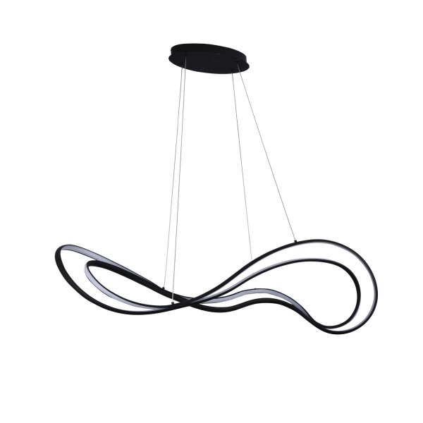 AZZARDO TWIST AZ5733 PENDANT 3-STEP DIMM BK LAMPA WISZĄCA LED CZARNA NOWOCZESNA FUNKCJA ŚCIEMNIANIA 3-STOPNIOWA