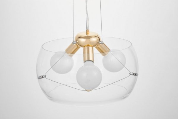 LUMINA DECO NOWOCZESNA LAMPA WISZĄCA GLOBO GOLD D40