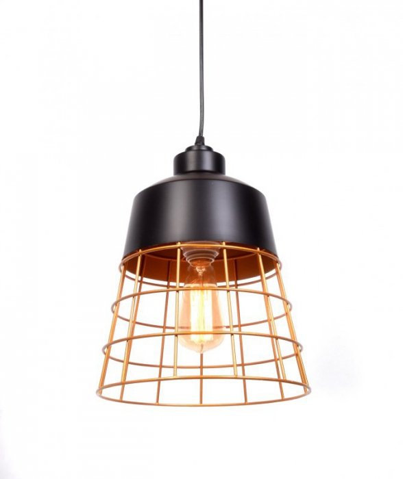 LUMINA DECO LAMPA WISZĄCA INDUSTRIALNA LOFT CZARNA BAGSY